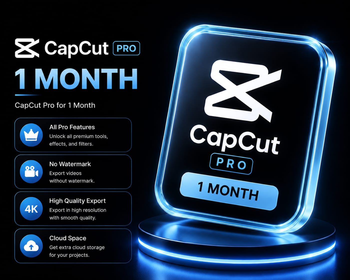 Capcut Pro 1 Month