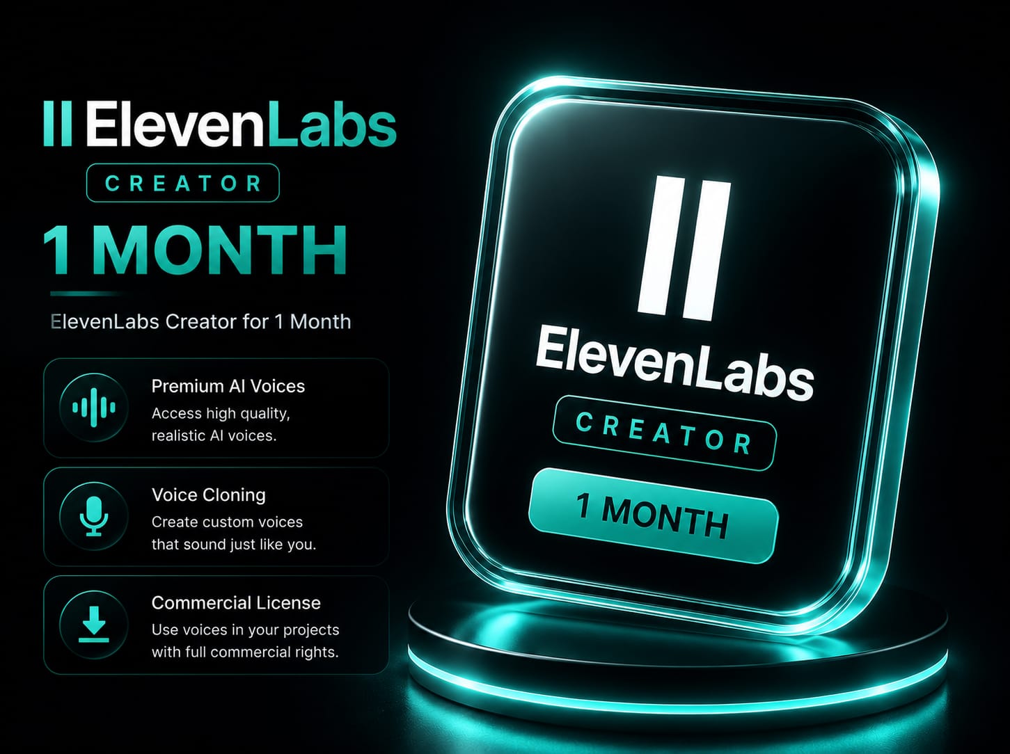 Elevanlabs Creator 1 Month